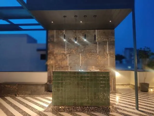 Party terrace and bar counter project detail 10